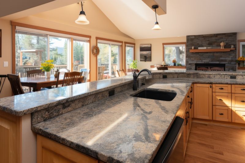 Kitchen with Granite Counter