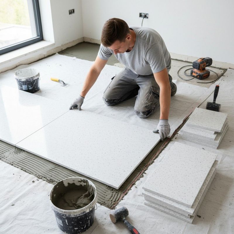 Marble Slab Installation